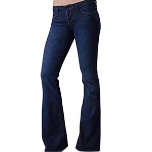 Paige Calabasas low rise flare jeans y2k button fly size 26